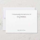 Chalkboard Geburtstagsparty - Einladung (Rückseite)