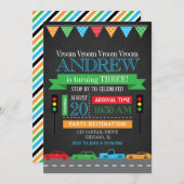 Chalkboard Geburtstagsparty Einladung (Vorne/Hinten)