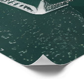 Chalkboard-Geschenk für den besten Lehrer der Welt Poster (Ecke)