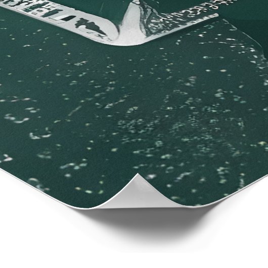 Chalkboard-Geschenk für den besten Lehrer der Welt Poster (Ecke)