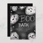 Chalkboard Ghost Boom Kostüm Halloween Geburtstag Postkarte (Vorne/Hinten)