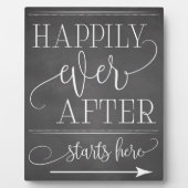 Chalkboard glücklicherweise immer nach dem Start h Fotoplatte (Vorderseite)