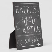 Chalkboard glücklicherweise immer nach dem Start h Fotoplatte (Seite)