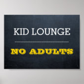 Chalkboard Gold Event Sign Poster (Vorne)