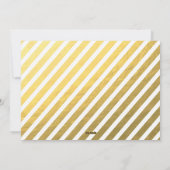 Chalkboard Gold Foil Fotokarte Feiertagskarte (Rückseite)