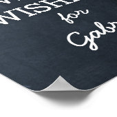 Chalkboard Gold-Geschenktisch Sign Poster (Ecke)