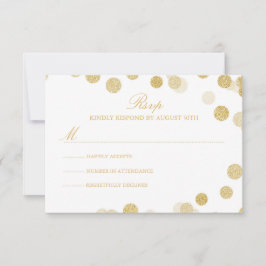 Chalkboard Gold Glitzer RSVP-Karte RSVP Karte