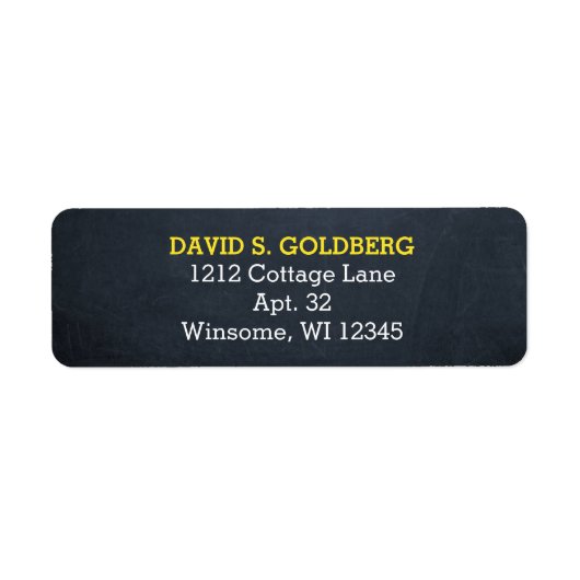 Chalkboard Gold Personalisiert (Vorne)