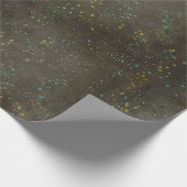 Chalkboard Gold Silver Stars Constellation Sky Geschenkpapier (Ecke)