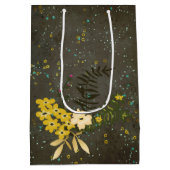 Chalkboard Gold Silver Stars Constellation Sky Mittlere Geschenktüte (Rückseite)