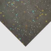 Chalkboard Gold Silver Stars Constellation Sky Seidenpapier (Detail)