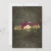 Chalkboard Gold Silver Stars Constellation Wedding Einladung (Rückseite)