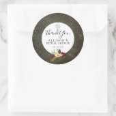 Chalkboard Gold Silver Stars DIY Brautparty Runder Aufkleber (Tasche)