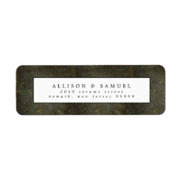 Chalkboard Gold Silver Stars Rücksendeadresse