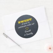 Chalkboard Gold Sweet Leckerei Bag Sticker (Umschlag)
