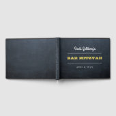 Chalkboard Golden Bar Mitzvah Gästebuch (Voll)