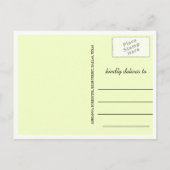 Chalkboard-Graduate-Script-Save the Date-Foto Ankündigungspostkarte (Rückseite)