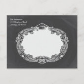 Chalkboard Graduation Party Postkarte (Rückseite)