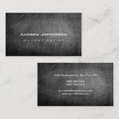 Chalkboard Grau Beruflich Artist Business Card Visitenkarte (Vorne/Hinten)