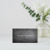 Chalkboard Grau Beruflich Artist Business Card Visitenkarte (Stehend Vorderseite)