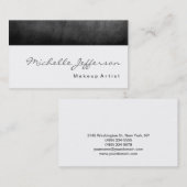 Chalkboard Grau-Muster-Script-Visitenkarte Visitenkarte (Vorne/Hinten)