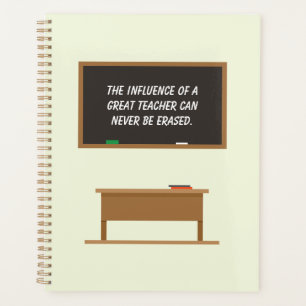 Chalkboard "Great Teacher Inspiration" Planer