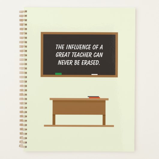 Chalkboard "Great Teacher Inspiration" Planer (Vorderseite)