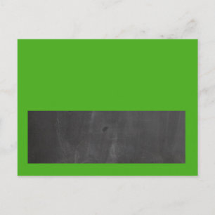 Chalkboard Green Wedding Writing Platzkarte Postkarte