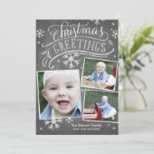 Chalkboard Greetings Collection Einladung (Stehend Vorderseite)