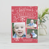 Chalkboard Greetings Collection Einladung (Stehend Vorderseite)