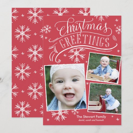 Chalkboard Greetings Collection Einladung (Vorne/Hinten)