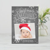 Chalkboard Greetings Collection Einladung (Stehend Vorderseite)