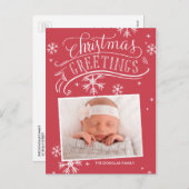 Chalkboard Greetings Collection Feiertagspostkarte (Vorne/Hinten)