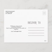 Chalkboard Greetings Collection Feiertagspostkarte (Rückseite)