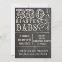 Chalkboard GRILLEN Diapers and Vaters Kinderdusche