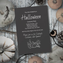 Chalkboard Halloween Kostüm Party Fall Pumpkin