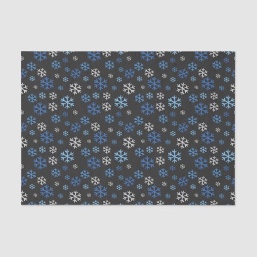 Chalkboard Hanukkah Snowflakes Seidenpapier (Vorderseite)