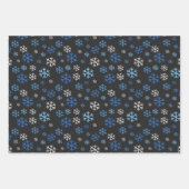 Chalkboard Hanukkah Snowflakes & Stars Geschenkpapier Set (Vorderseite 2)