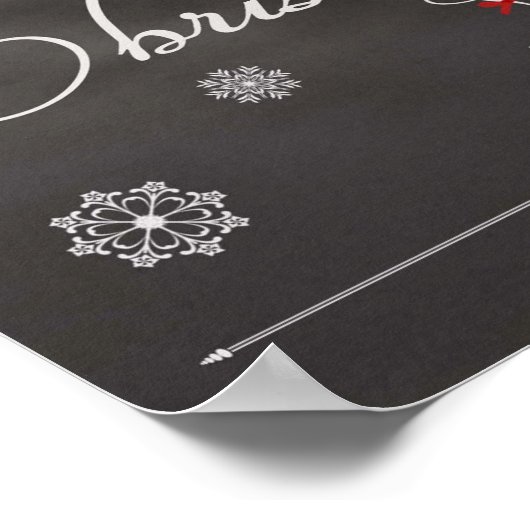 Chalkboard-Have You yourself a Merry & Bright Chri Poster (Ecke)