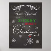 Chalkboard-Have You yourself a Merry & Bright Chri Poster (Vorne)