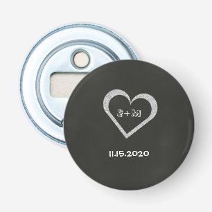 Chalkboard Heart Bottle Opener Gastgeschenk Hochze Flaschenöffner