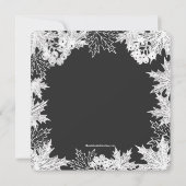 Chalkboard Herbst lässt Bridal Dusche einladen Einladung (Rückseite)