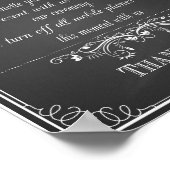 Chalkboard Herzlich willkommen bei unserem unverst Poster (Ecke)