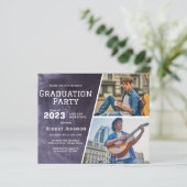 Chalkboard High School Foto Grad Party Budget (Stehend Vorderseite)