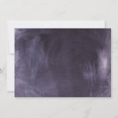 Chalkboard High School Foto Graduation Party Einladung (Rückseite)