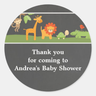 Chalkboard Hintergrund Jungle Safari Sticker