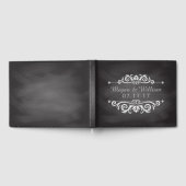 Chalkboard-Hochzeit | Einfache Hochzeitmonogramm Gästebuch (Voll)