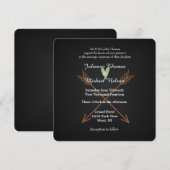 Chalkboard-Hochzeit Einladung (Vorne/Hinten)