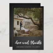 Chalkboard Hochzeit Liebe und danke | Foto (Vorne/Hinten)