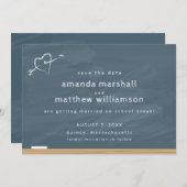 Chalkboard-Hochzeit speichern Sie das Datum Save The Date (Vorne/Hinten)